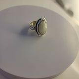 Moonstone ring, gift for new beginnings, sterling silver statement ring, handmade jewelry, September birthstone