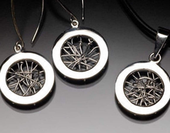 Silver Necklace & Earring Set, meaningful gift for her, present for someone going thru challenges, jewelry for finding balance