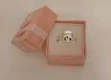 Half Ball ring, sterling silver, Matching accessory for other ball jewelry