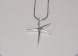 Silver Starfish necklace, ocean inspired jewelry, gift to bring intuition, growth, this celestial being represents Divine Love
