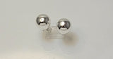 Ball earrings, 10mm, sterling silver, Matching accessory for other ball jewelry