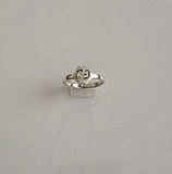Gye Nyame ring, dainty silver band, handmade Adinkra symbol jewelry