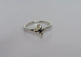 Sterling Silver Cross Ring: Minimalist Religious Jewelry
