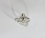 Cross ring, sterling silver, minimalist jewelry