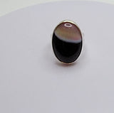 Handmade ring, oval brown stone, one of a kind, artisan jewelry