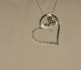 Butterfly earrings set, heart necklace set, handmade in sterling silver, a gift for transformation and change