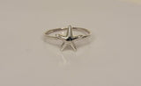 Silver Starfish ring, ocean inspired jewelry, gift to bring intuition, growth, celestial being represents Divine Love