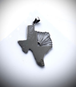 Texas Necklace, Silver Texas state pendant