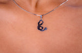Stethoscope necklace, Sterling silver pendant for medical student or professional, Mothers Day Gift