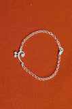 Sterling Silver Bass Clef Bracelet - Music Lover Gift