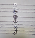 Bass clef link bracelet, left handers gift, handmade, Jazz bass bracelet, great gift for band members, music teachers and music lovers