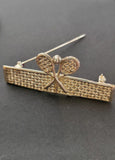 Tennis Racquet Pin: Sports Jewelry Gift