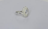 Sterling Silver Marquis Zirconia Engagement Ring