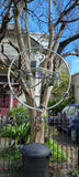 Sterling silver art mobile, What Time is it in Your Soul's Expression? Music themed art by Chester Allen, Collectible for home or office