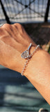 Best gift for tennis lovers, tennis racquet bracelet, sporty jewelry for women, tennis birthday gift