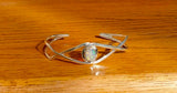Opal cuff bracelet, sterling silver, October birthstone, Mothers Day gift for her