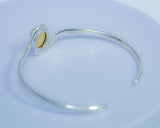Opal cuff bracelet, sterling silver, Mothers Day Gift for her