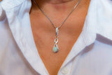Opal pendant, sterling silver, anniversary gift, October birthstone, gift for her