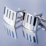 Gift for Pianist, Piano key cuff links, sterling silver