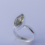 Sterling Silver Peridot Ring: Handmade August Birthstone Jewelry
