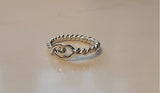Evil eye ring, sterling silver band, gift to keep away evil spirits