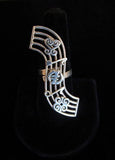 Adinkra ring Gye Nyame Sankofa Dwennimmen in harmony Righteous Root chord Sterling silver Chester Allen Universalgroove jewelry art