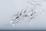 DNA jewelry set, Double Helix necklace and earrings, Science gift, family heritage gift