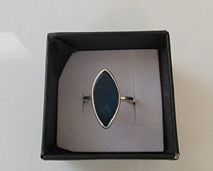Blue sea glass ring, pinky size 5 ring, handmade solitaire, beach lovers gift