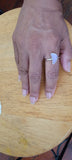 Sea glass ring, purple ring, beach comer gift, Beach glass jewelry, birthday day gift for her, vacay memories, pinky ring