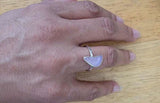 Sea glass ring, purple ring, beach comer gift, Beach glass jewelry, birthday day gift for her, vacay memories, pinky ring