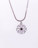Handmade Sterling Silver Crystal Star Pendant Necklace