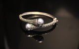 Pearl & Marcasite Earrings: Sterling Silver Art Deco Design