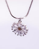 Handmade Sterling Silver Crystal Star Pendant Necklace