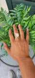 Pink Rose quartz ring, High quality, Handmade statement jewelry set in sterling silver