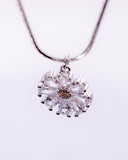 Handmade Sterling Silver Crystal Star Pendant Necklace