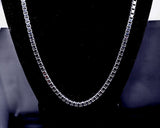 Sterling Silver box chain necklace, unisex link necklace, Men chain