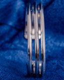 Sterling Silver Cuff Bracelet: Handmade Modern Design, Adjustable