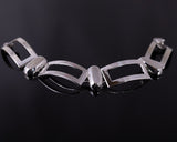 Sterling silver link bracelet, heavy thick link bracelet, gift for him