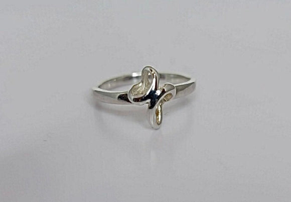 Cross ring, sterling silver, minimalist jewelry