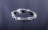 Heavy Sterling Silver Link Bracelet, Gift for Him