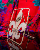 Fleur de lis Tabletop Metal Art, Housewarming or Office gift “How’s ya mama an’ em?”Chester Allen New Orleans artist Louisiana State symbol