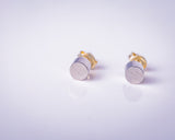 Sterling Silver Cylinder Stud Earrings: Minimalist Jewelry