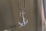 Sterling Silver Anchor Pendant Necklace: Mariner's Gift