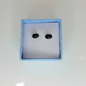 Genuine sapphire studs, September birthstone earrings, birthday gift idea