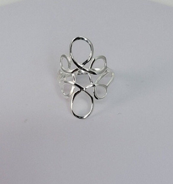 Silver Infinity ring, symbol for love, simplicity, balance, jewelry for eternal life, math, physics, spiritual gift