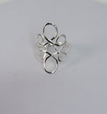 Silver Infinity ring, symbol for love, simplicity, balance, jewelry for eternal life, math, physics, spiritual gift