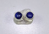 Lapis stud earrings, Sterling silver round blue December birthstone. Great studs  for men, children, and women, great stocking stuffers