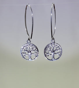 Tree of Life earrings, sterling silver Hanukkah gift