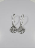 Tree of Life earrings, sterling silver Hanukkah gift