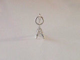 Paris inspired charm, sterling silver